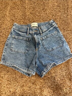 abercrombie kids Light Blue Denim Shorts